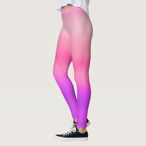 Watercolor Hot Pink Modern  Leggings