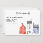 Watercolor House Change of Address Announcement (Front)