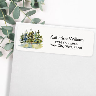 Watercolor House Plant Nursery Return Address Label