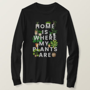 Watercolor Houseplant Gardening Quote T-Shirt