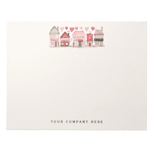 Watercolor Houses Real Estate Notepad