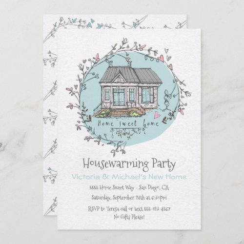 Watercolor Housewarming Party Invitations
