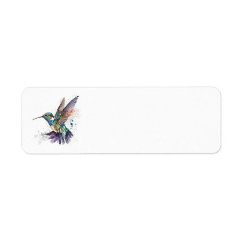 Watercolor Hummingbird Address Labels
