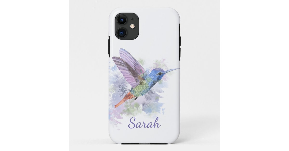 Watercolor Hummingbird Bird Art Customize Case Mate Iphone
