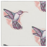 Watercolor Hummingbird Fabric