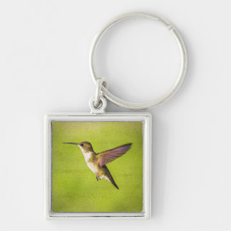 Watercolor Hummingbird Keychain