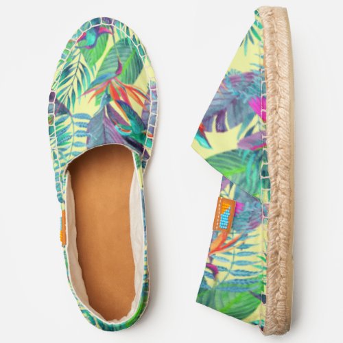 Watercolor Hummingbirds  Add Your Initial Espadrilles