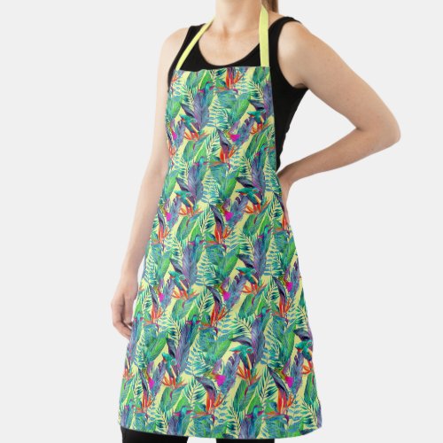 Watercolor Hummingbirds Apron