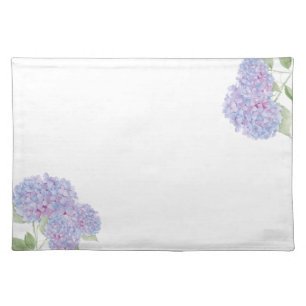 Watercolor Hydrangea Cloth Placemat
