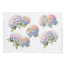 Watercolor Hydrangea Floral Pattern 