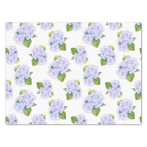 Watercolor Hydrangea Flower Pattern    Tissue Paper