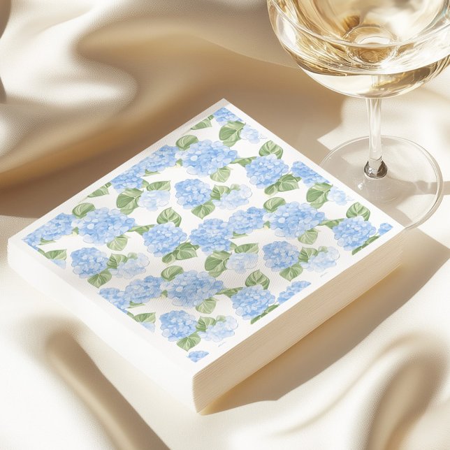 Watercolor Hydrangea Napkins (Creator Uploaded)
