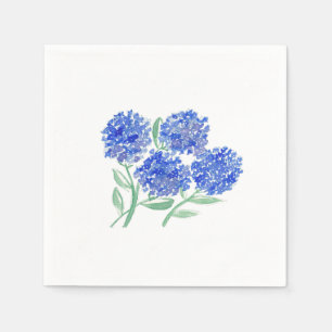 watercolor, hydrangeas cocktail, napkins