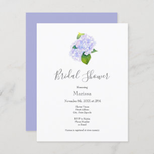 Watercolor Hydrangeas Invitation