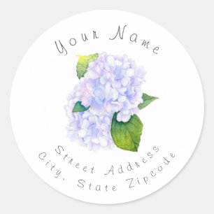 Watercolor Hydrangeas labels