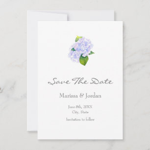 Watercolor Hydrangeas Save The Date