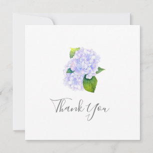 Watercolor Hydrangeas Thank You Card