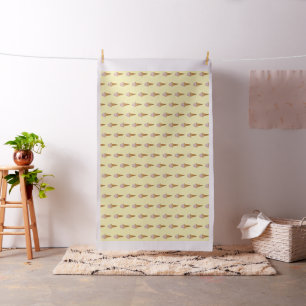 Watercolor Ice Cream Fabric (yellow)