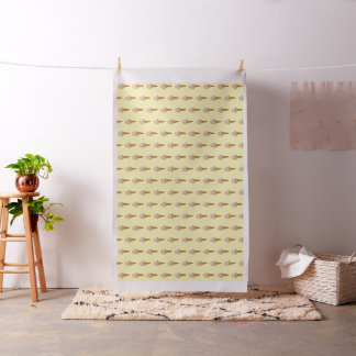 Watercolor Ice Cream Fabric (yellow)