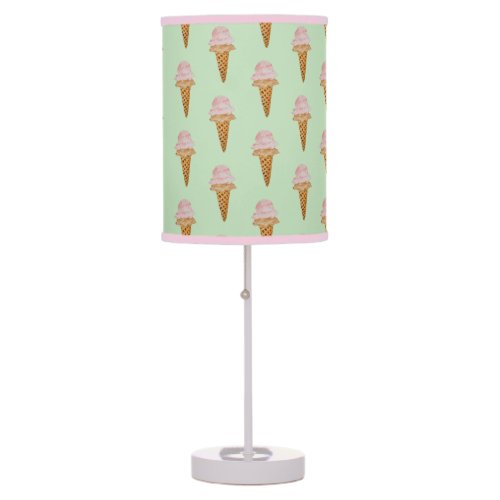 Watercolor Ice Cream Lamp mint green