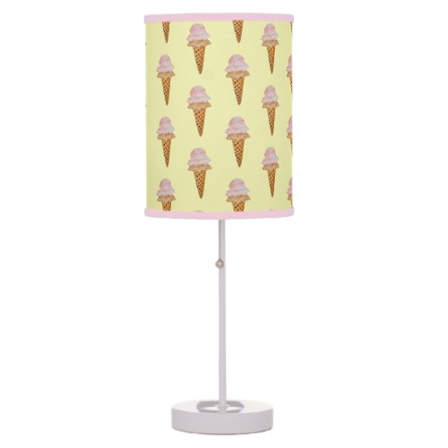 Watercolor Ice Cream Lamp yellow