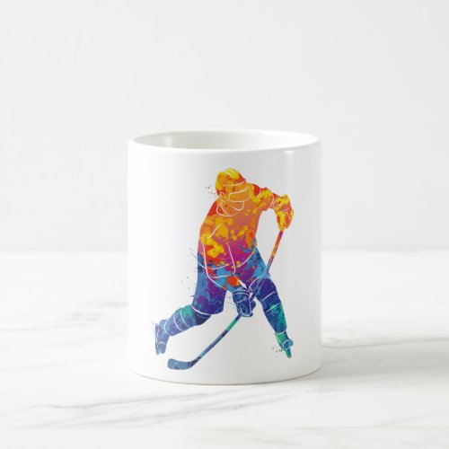 Watercolor Ice Hockey Coffee Mug