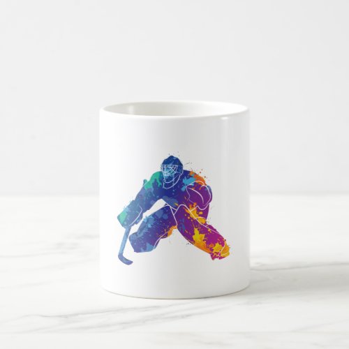 Watercolor Ice Hockey Goalie Coffee Mug