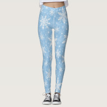 Watercolor Icy Blue Snowflake Pattern