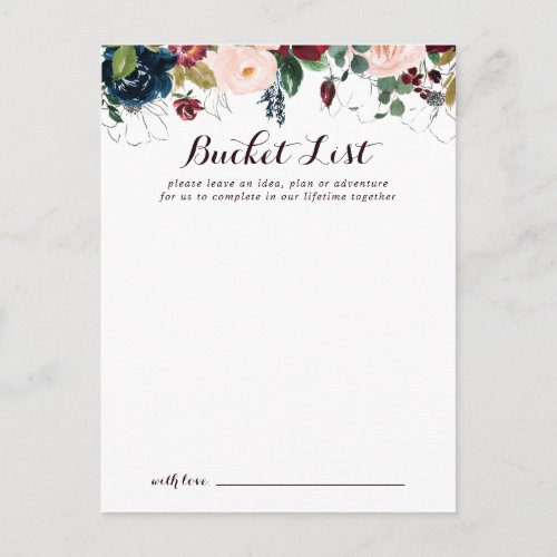 Watercolor Illustrated Wedding Bucket List Cards