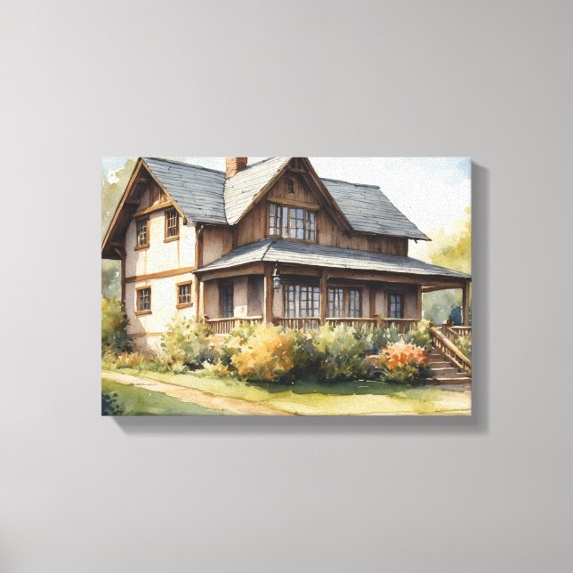 Watercolor Illustration Art#8 Canvas Print (Front)