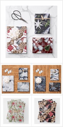 Watercolor Illustration Art Gift Wrap