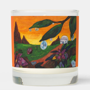 Watercolor Illustration Butterfly Fantasy World Scented Candle