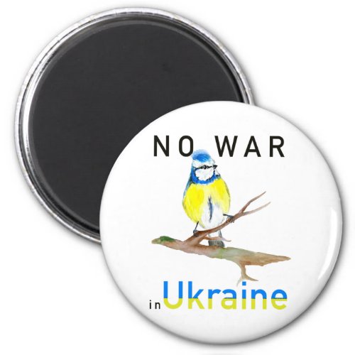 Watercolor illustration in support of the Ukraine Magnet