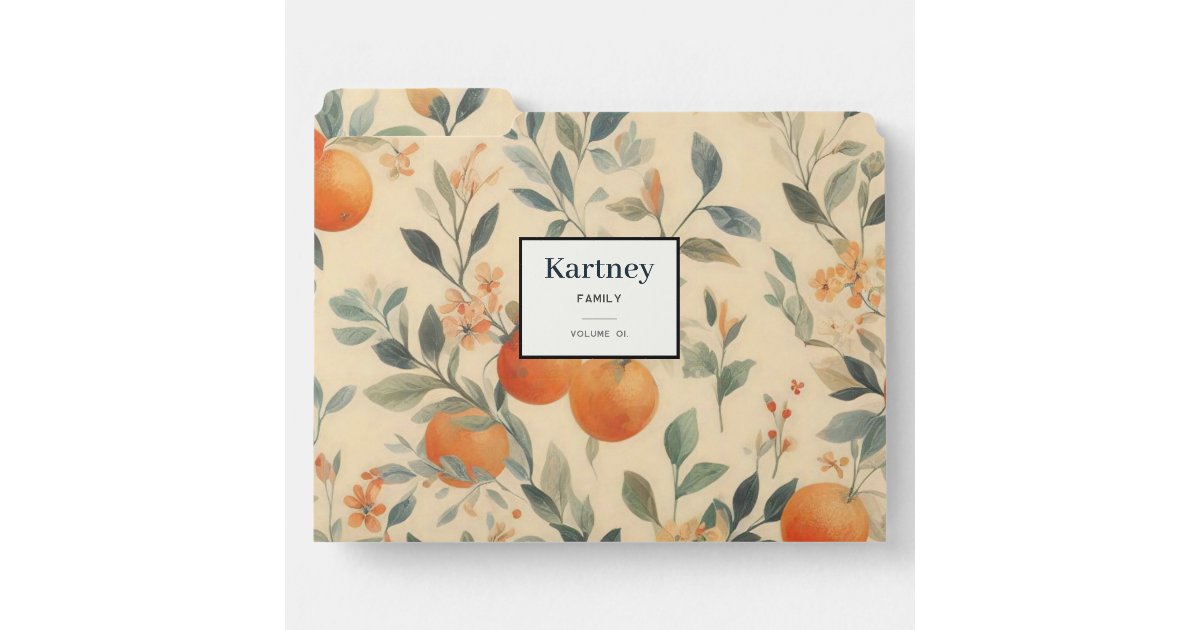Rustic File Folder Watercolor Illustration rustic vintage elegant Fi File Folder | Zazzle
