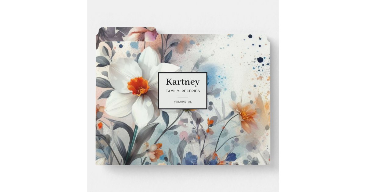Rustic File Folder Watercolor Illustration rustic vintage elegant File Folder | Zazzle