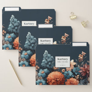 Watercolor Illustration rustic vintage elegant File Folder