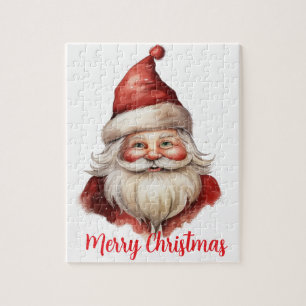 Watercolor illustration Santa Claus Jigsaw Puzzle