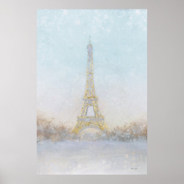 Watercolor | Image of Eiffel Towe Poster (Front)
