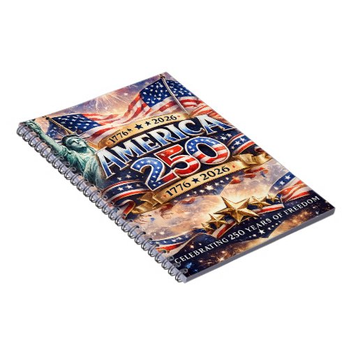Watercolor  Independence Day Notebook