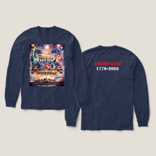 Watercolor  Independence Day Tri-Blend Shirt