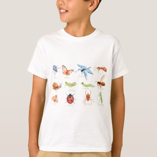 Watercolor insect illustration T_Shirt