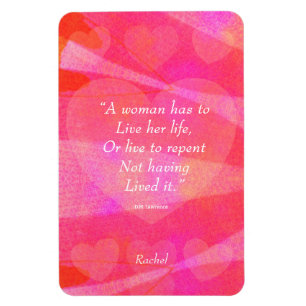 Watercolor Inspirational Quote For Women Magnet