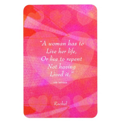 Watercolor Inspirational Quote For Women Magnet