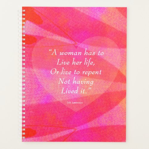 Watercolor Inspirational Quote For Women  Planner