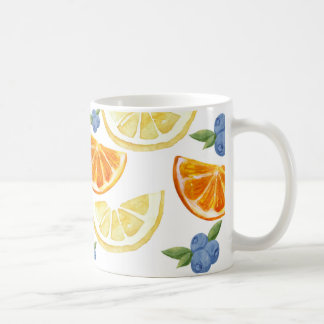 Watercolor Inspired Fruit Mug