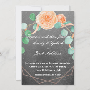 Watercolor Inspired Wedding Golden Daisy - Teal Sa Save The Date
