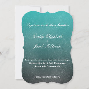 Watercolor Inspired Wedding - Teal Save The Date
