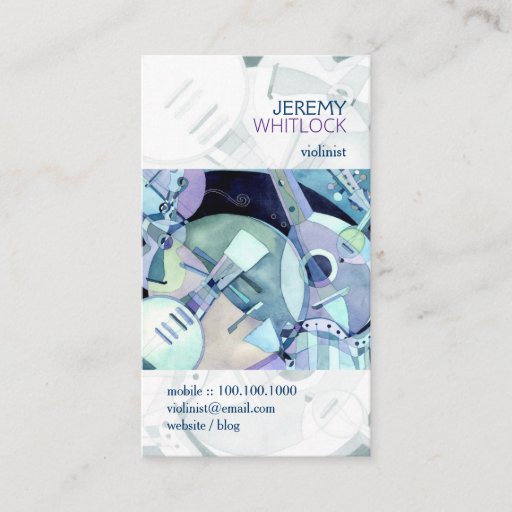 Customizable Musical Instruments: Music Business Cards