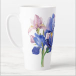 Watercolor Iris Latte Mug<br><div class="desc">Beautiful watercolor iris latte mug.</div>