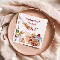 Watercolor Italian 1st Birthday